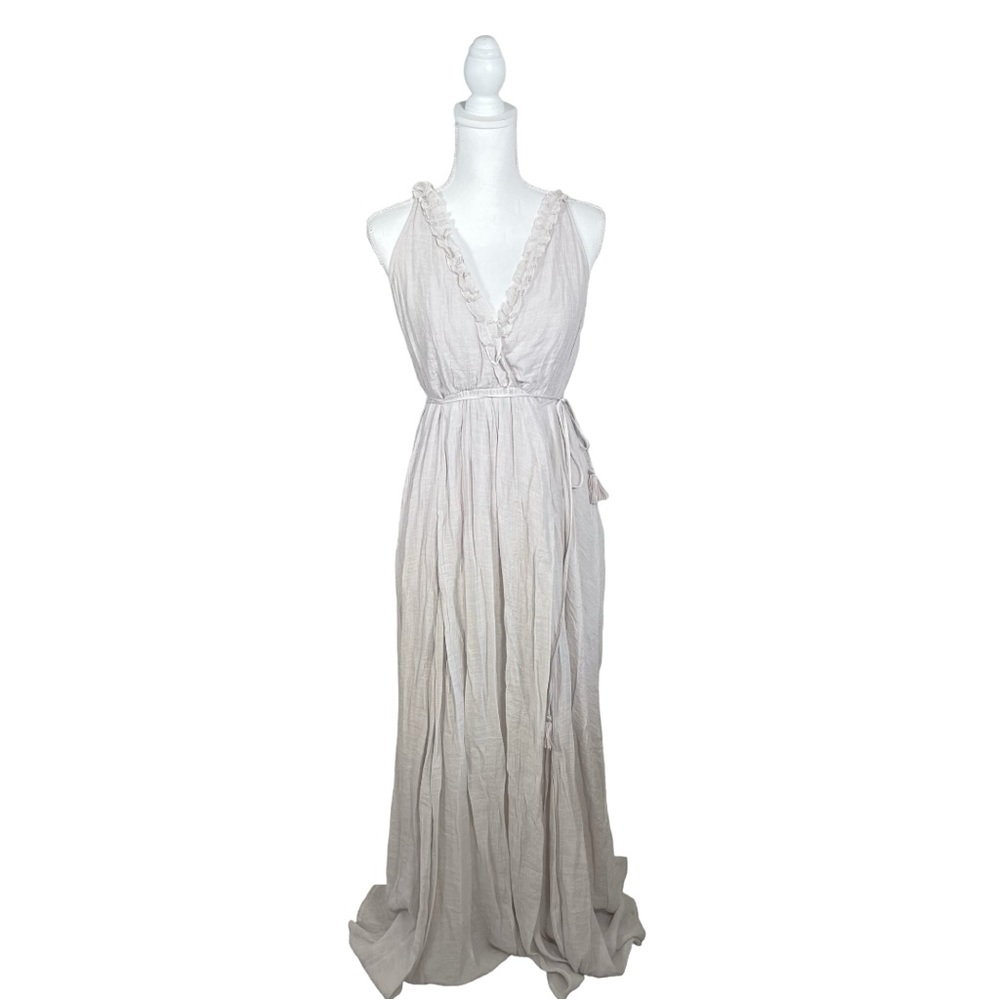 Juliet's Balcony Maxi Dress in Off White